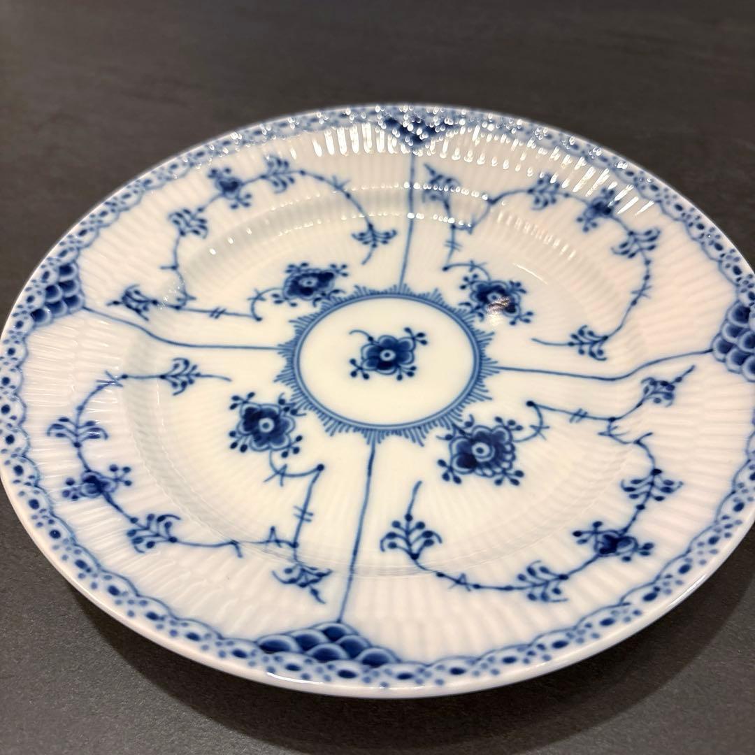 ♡未使用品♡ロイヤルコペンハーゲン ブルーブルーテッド プレート ペア 19㎝