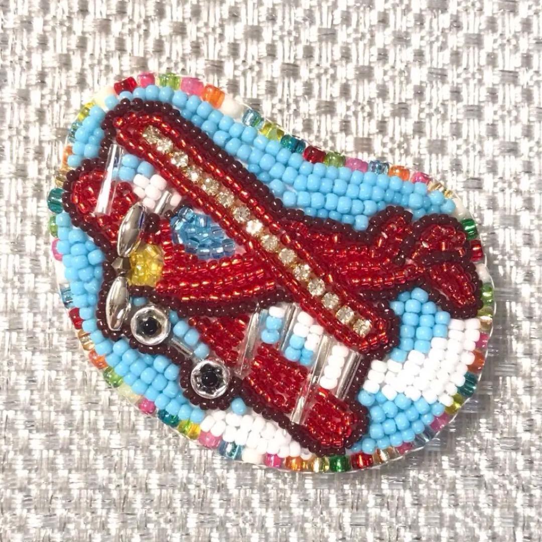 さっちゃん様、オーダー品です　ビーズ刺繍ブローチ9点　ハンドメイド