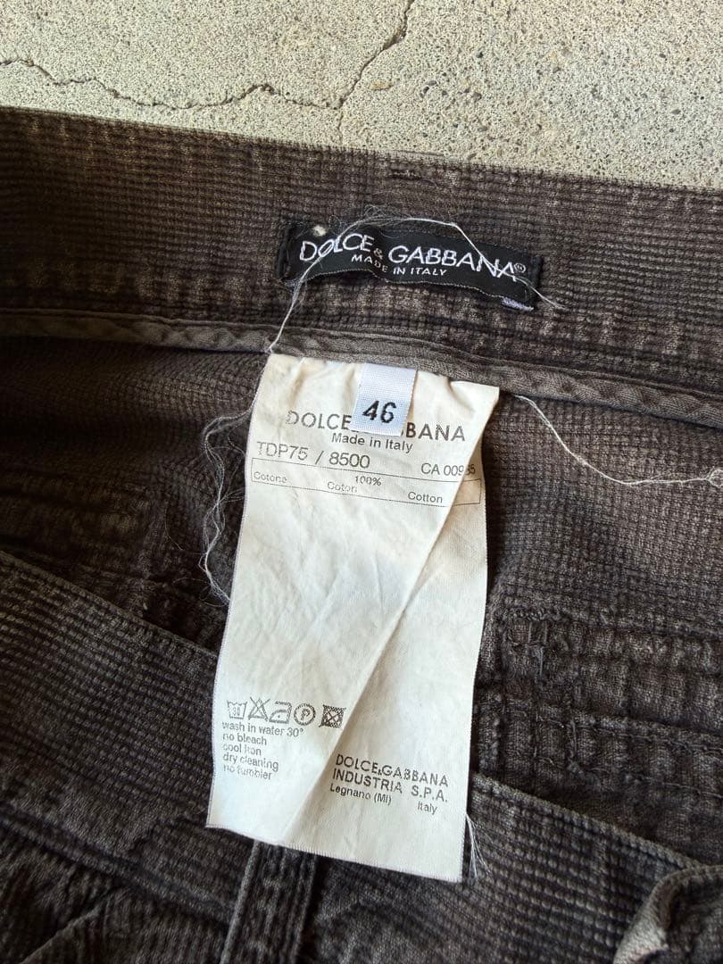 パンツ DOLCE&GABBANA 03AW Corduroy Trousers