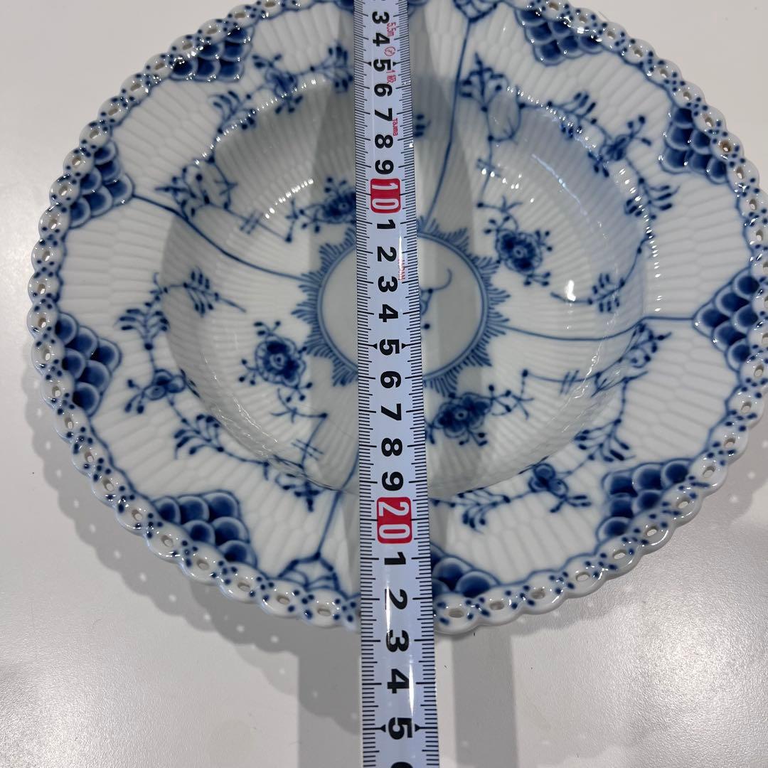 ロイヤルコペンハーゲン　ブルーフルーテッド フルレース プレート 23cm