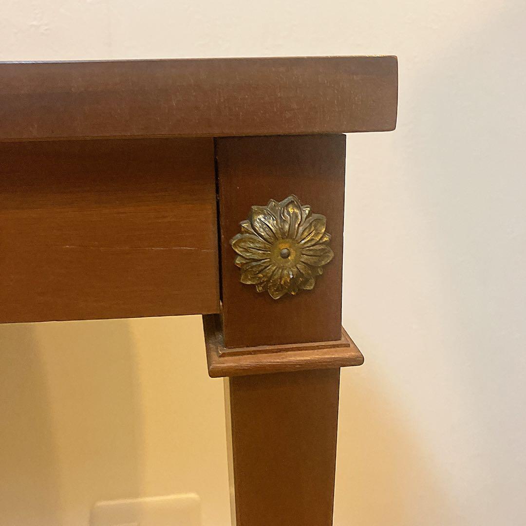 極美品　ヨーロピアンスタイル　アンティーク　地中海　コンソールテーブル　花台