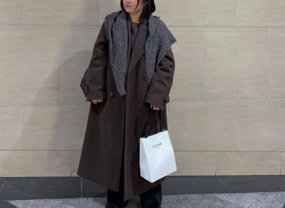 トリトリ★ZARA★ザラ★ソフトオーバーサイズコート★ブラウン★XL