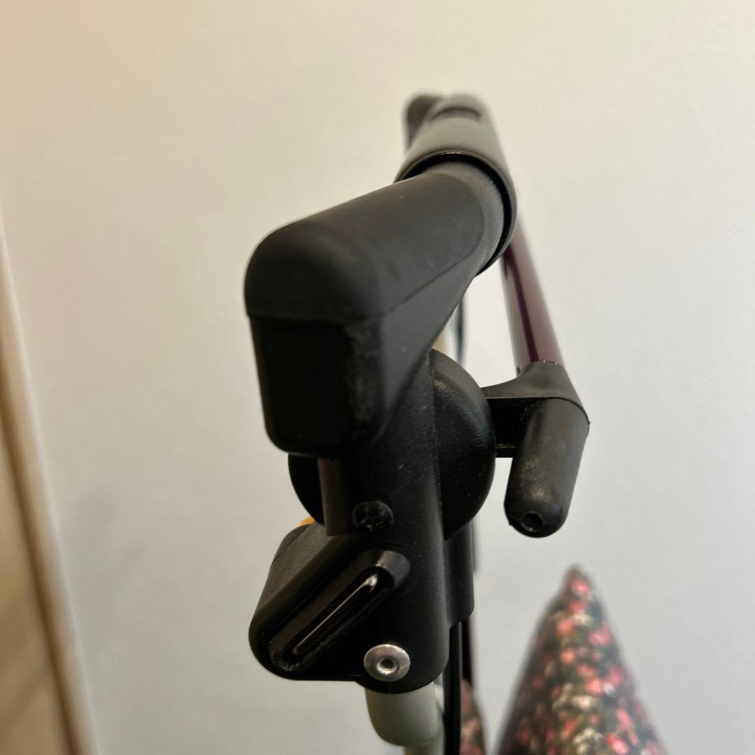 シルバーカー withone タイニーW 花柄 多少の傷あり 良品　紫　ピンク