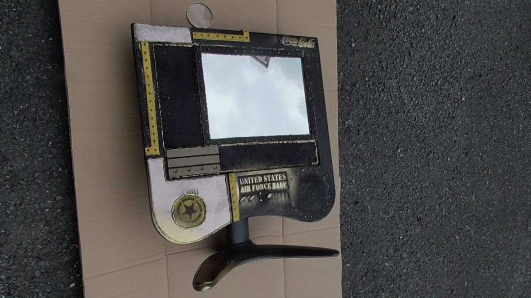 モニター型ミラー アクオス液晶テレビ20型 フォトフレーム/スタンド コルク