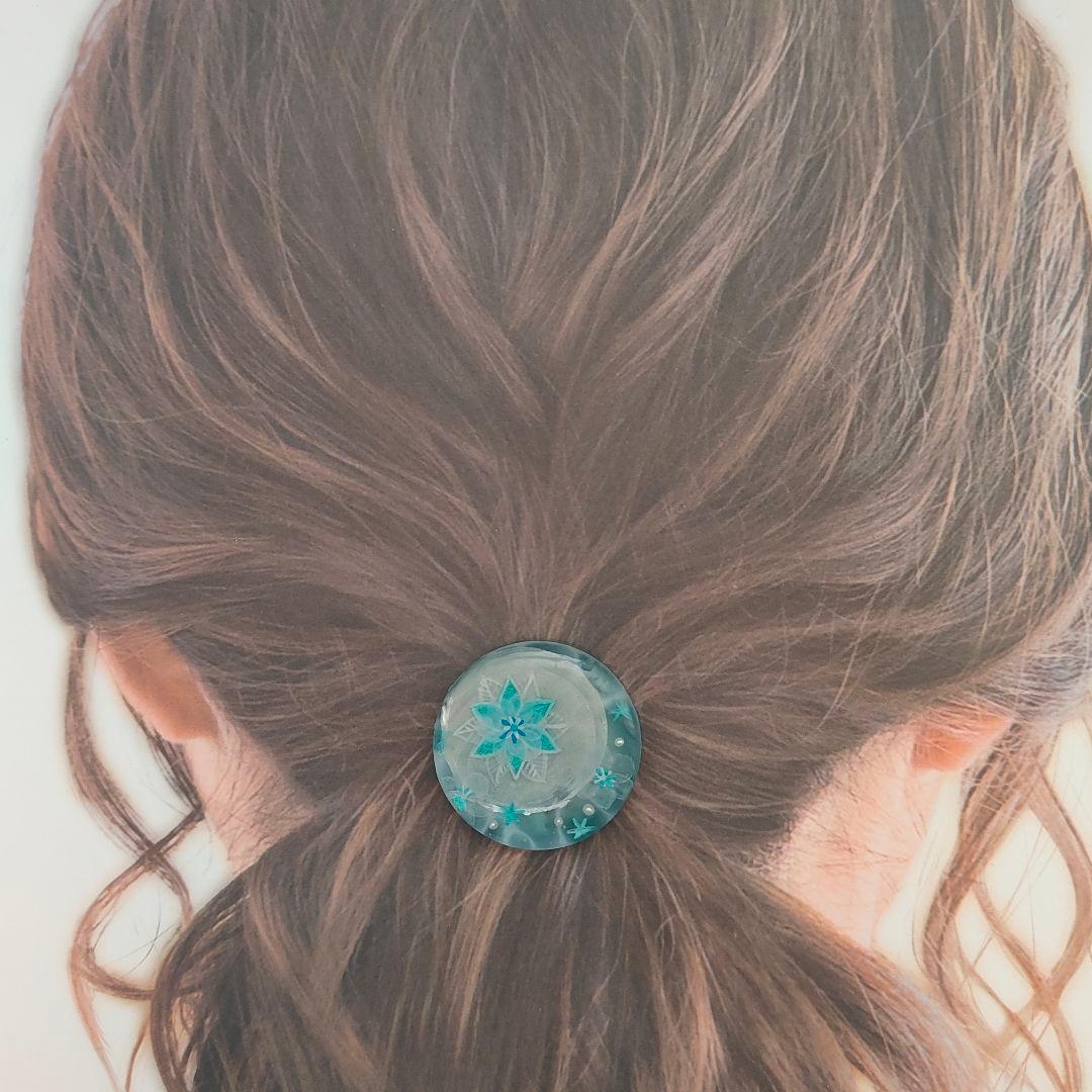 【25-10.order03】　ハンドメイド　レジン　ヘアゴム