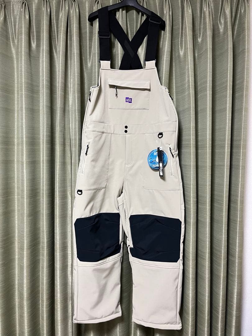 新品 HELLOID ヘルロイド　スノーボード ビブ パンツ