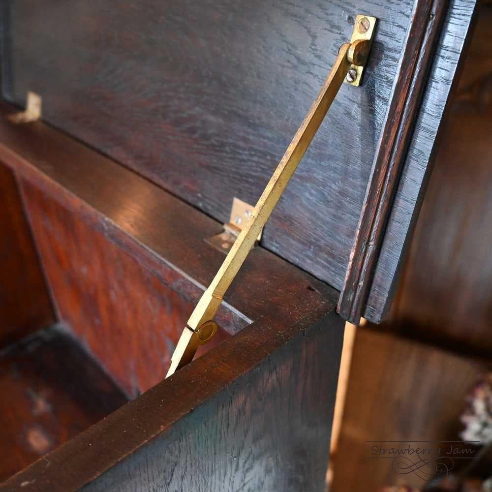 IFU-422 英国アンティーク オーク チェスト 3段 引き出し キャビネット