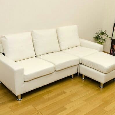 値下げ☆定価105800円！アウトレットセール　3人掛けカウチソファー　新生活
