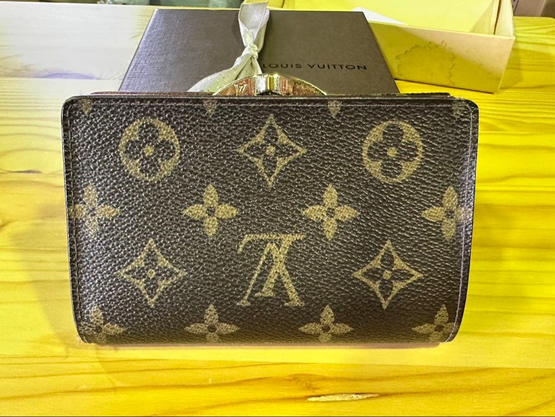 g1407 ルイヴィトン モノグラム がま口 折り財布