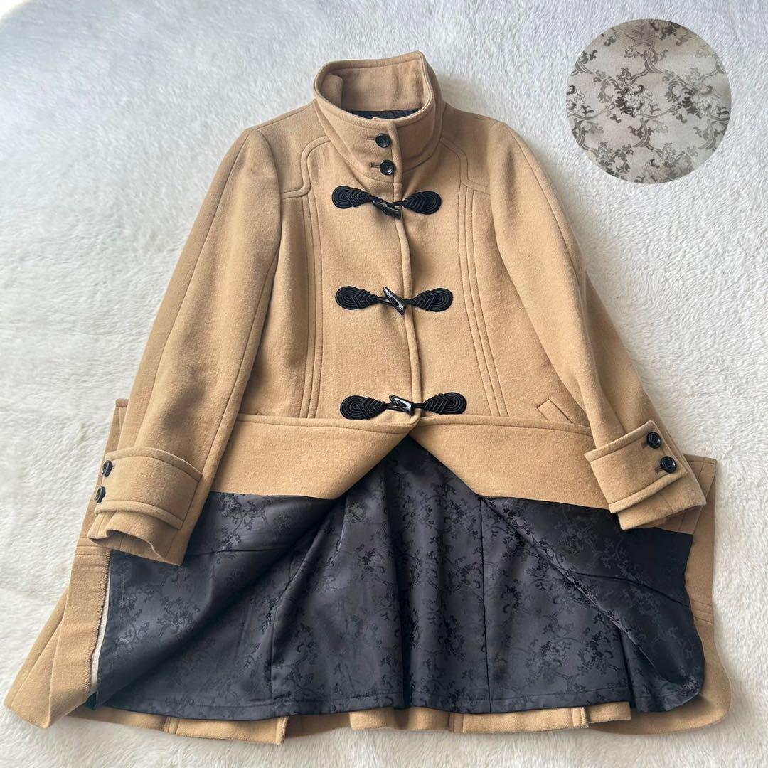 美品 ヴィヴィアンタム チャイナコート 裏地ドラゴン 総柄 Aライン フレア