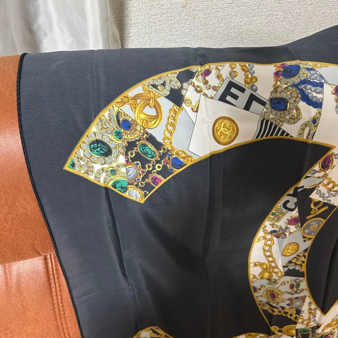 CHANEL スカーフ 宝石 中古 保管品 美品