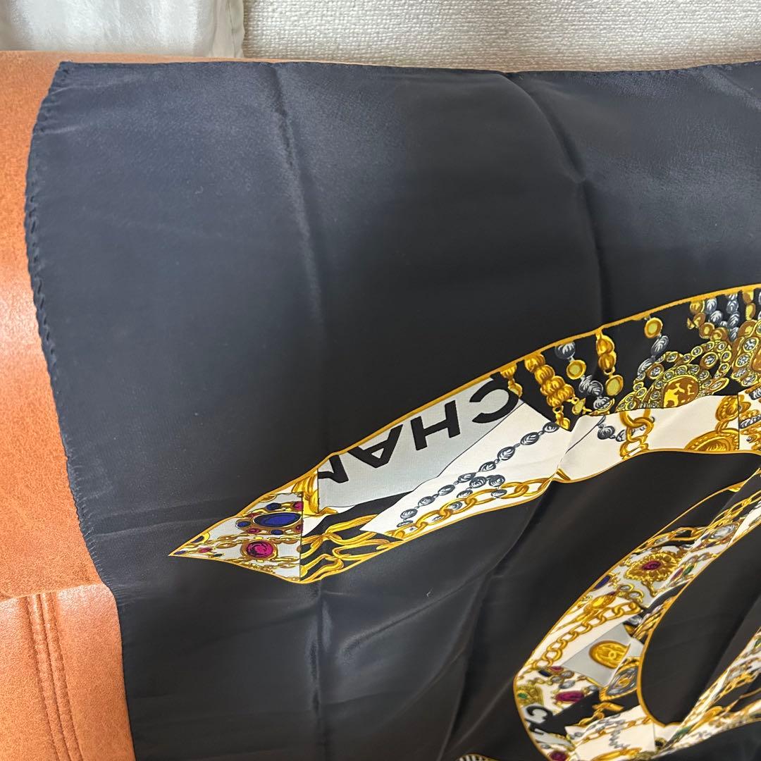 CHANEL スカーフ 宝石 中古 保管品 美品