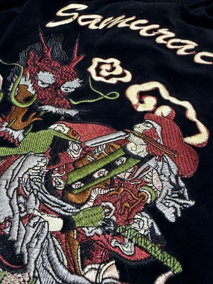 美品 サムライ 別珍 DRAGON 虎 日本限定 スカジャン vintage