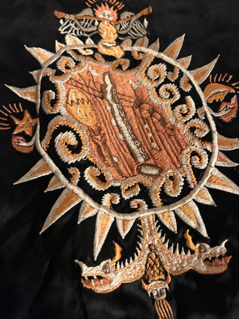 クリームソーダ　リバーシブルスカジャン　ダメージ、汚れあり