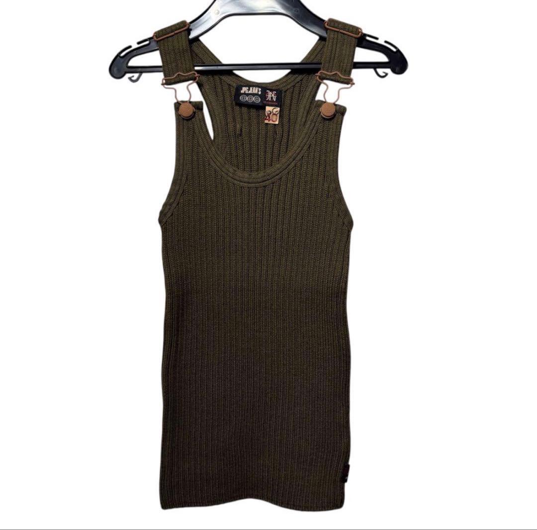 jean paul gaultier リブ 40サイズ オリーブ