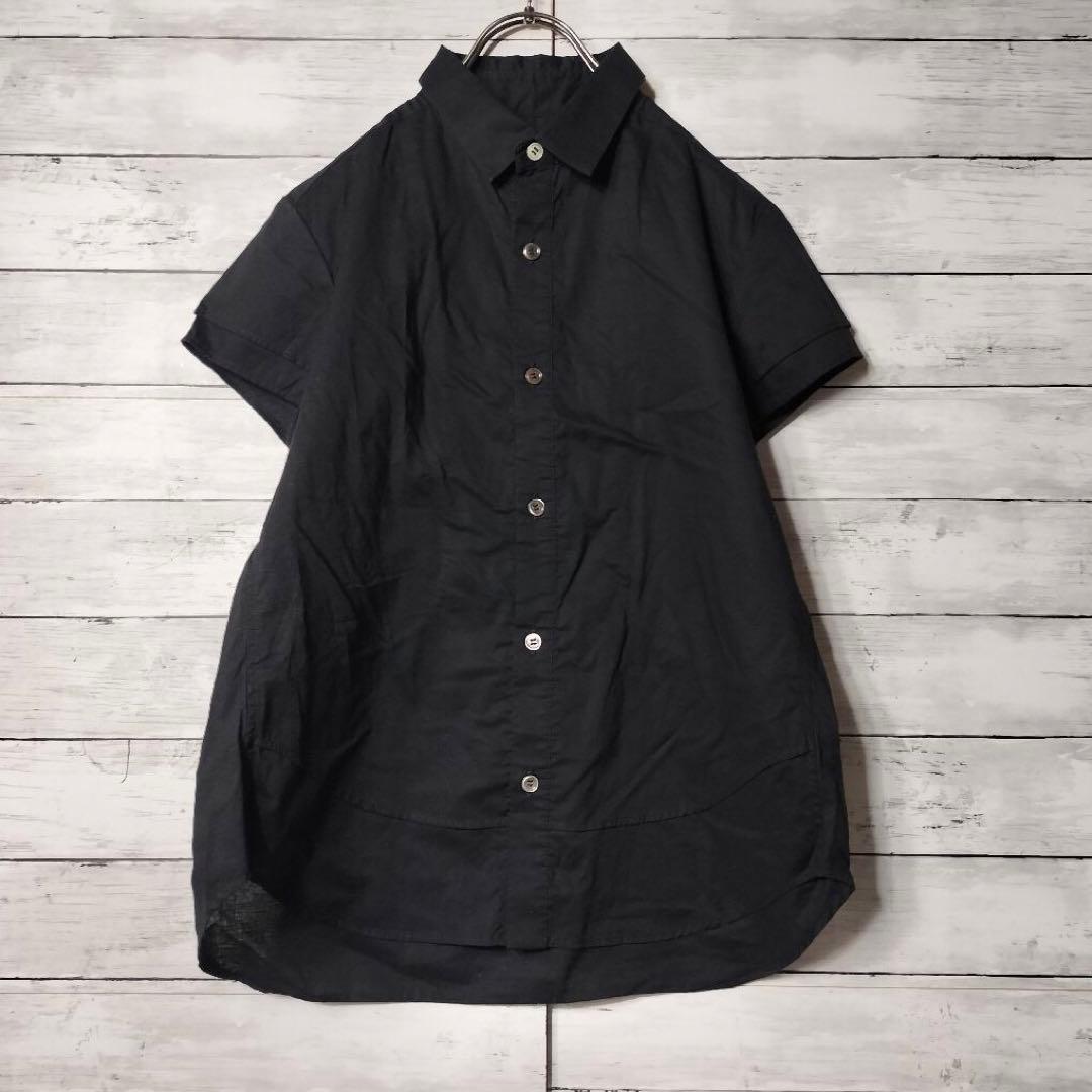 Y's ワイズ ヨウジヤマモト 半袖シャツ アシンメトリー コットン 綿