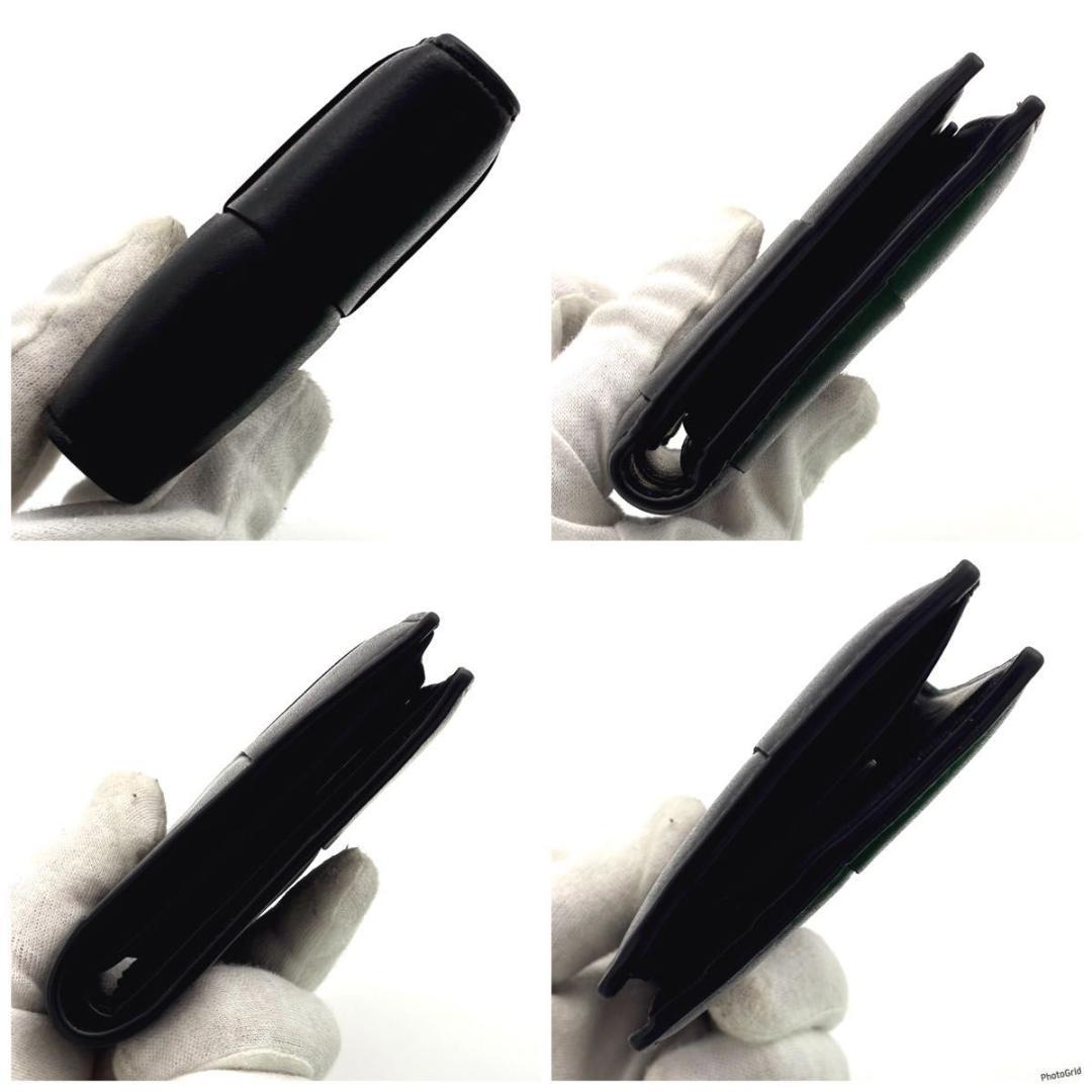【未使用に近い】ボッテガヴェネタ カセット ブラック ２つ折り財布 ブラック