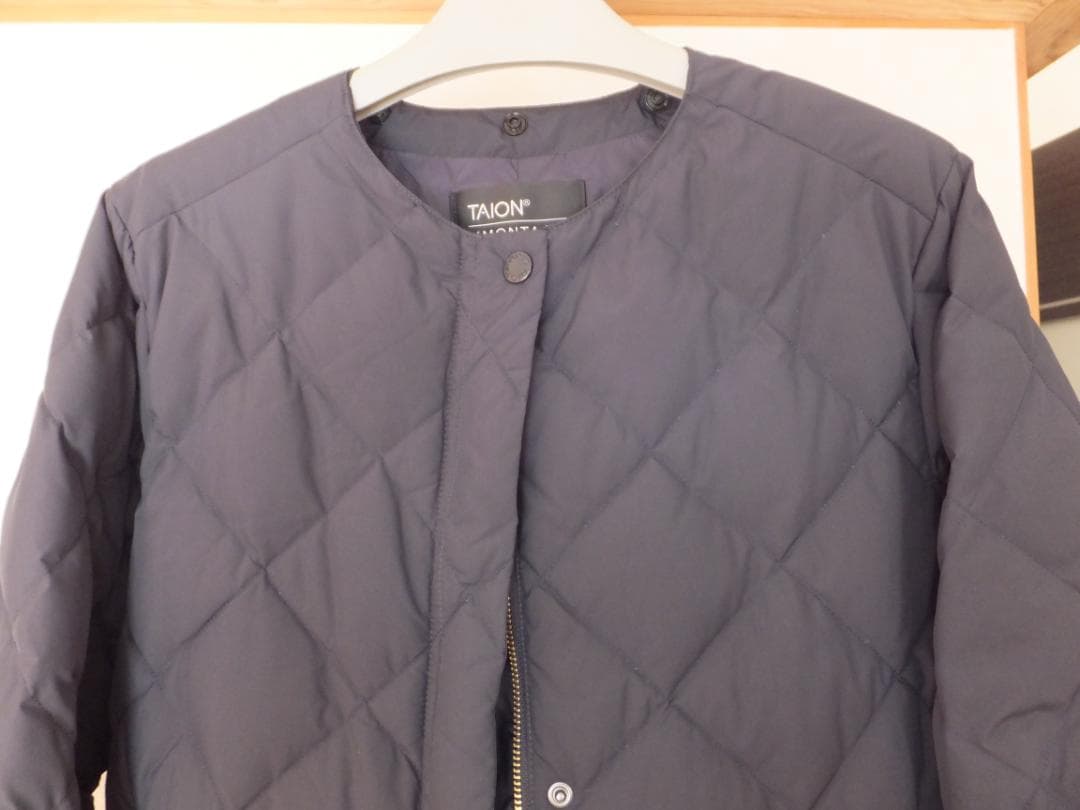 TAION×UNFILO 2WAY キルティングダウン ネイビー S