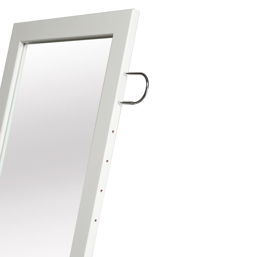 376　フック付スタンドミラー 幅35cm