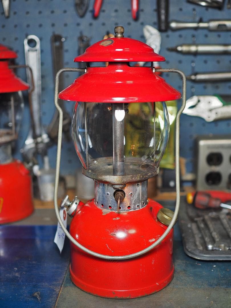 美品1963年8月 コールマン 200A ランタン （通称レッドボーダー）t91