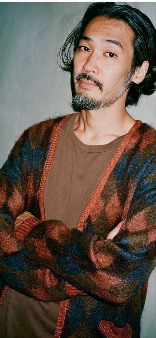 wackomariaワコマリアアーガイルモヘアカーディガン