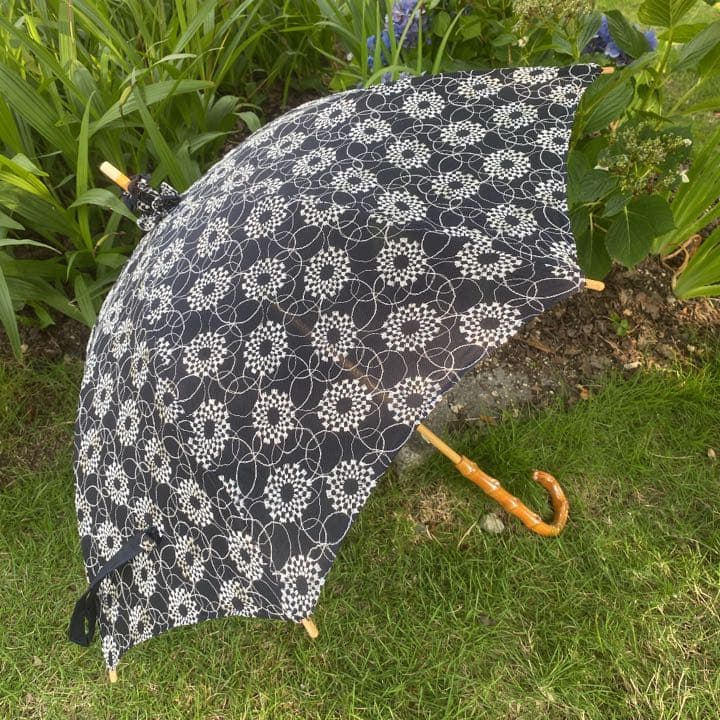 音の絵〜雨の花 日傘【ハンドメイド】