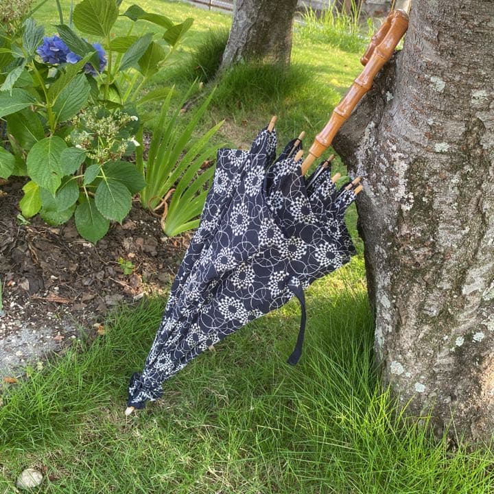 音の絵〜雨の花 日傘【ハンドメイド】