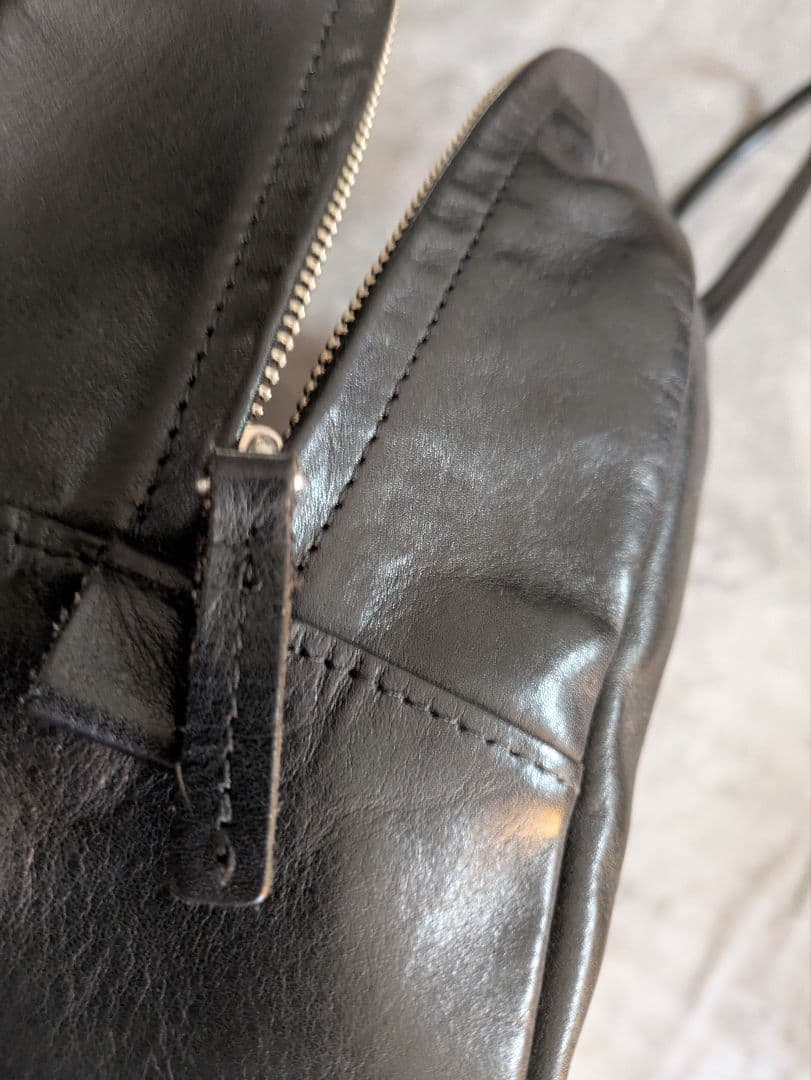 中川政七商店　牛革ボストンバッグ　大