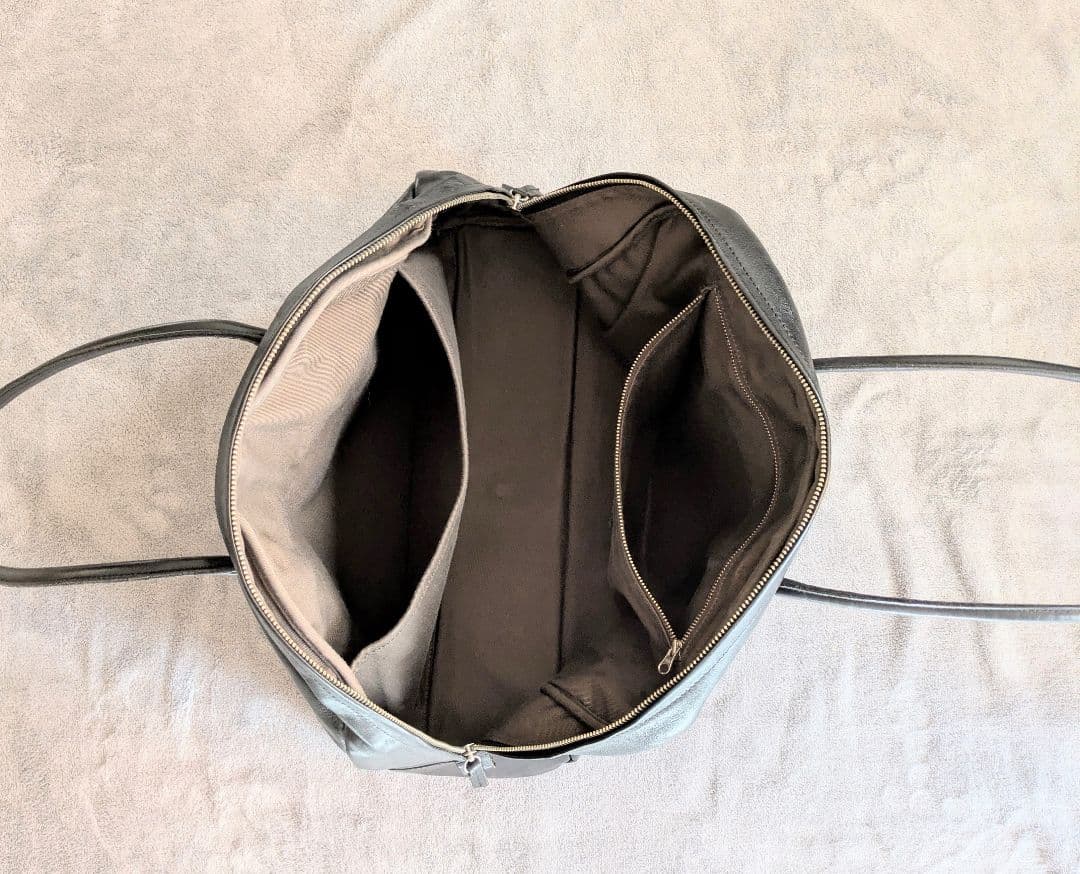 中川政七商店　牛革ボストンバッグ　大