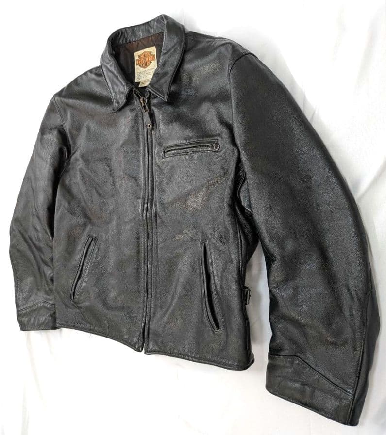 80s USA製 ハーレーダビッドソン レザージャケット　トラッカージャケット
