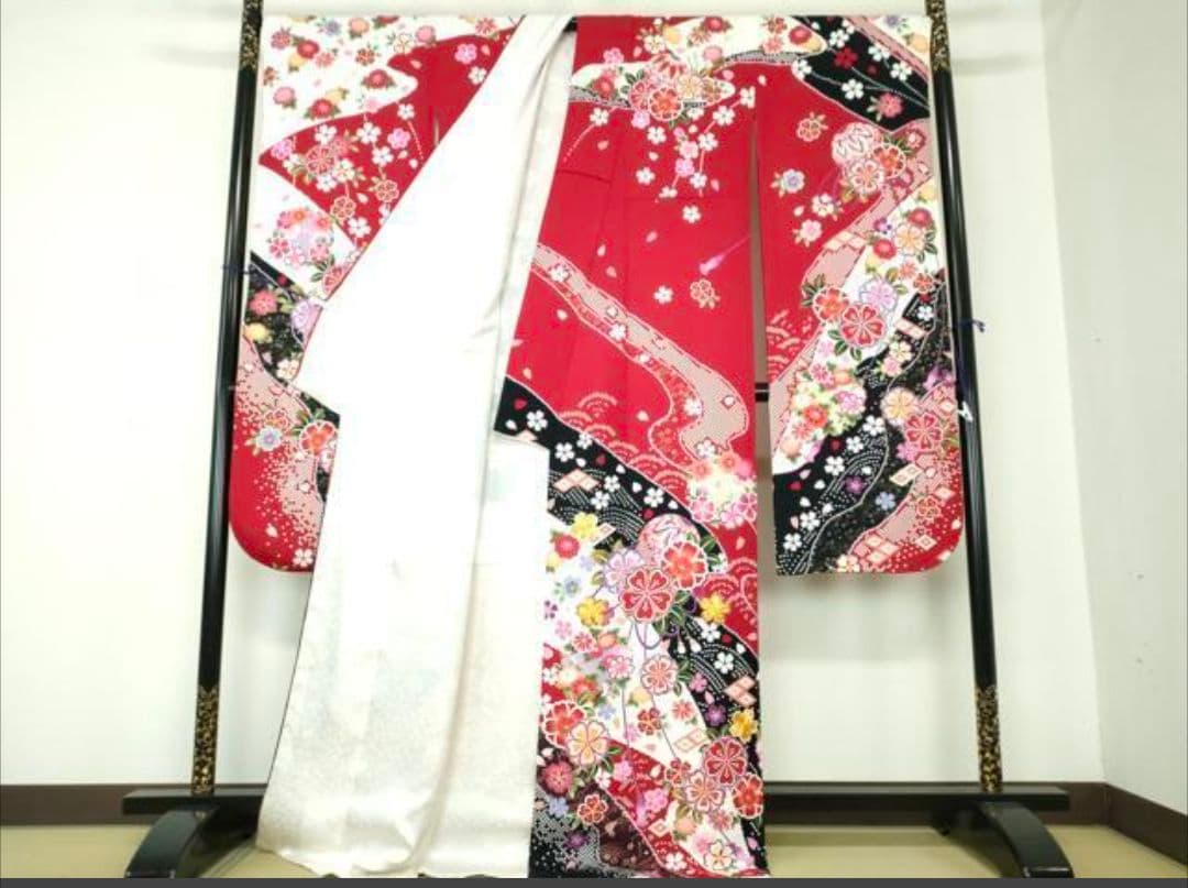 プロフ必読☆金駒刺繍☆豪華振袖☆トールサイズ