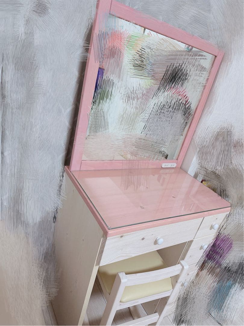 【美品】一面鏡ドレッサー(匿名配送・送料込み) ※机のみ