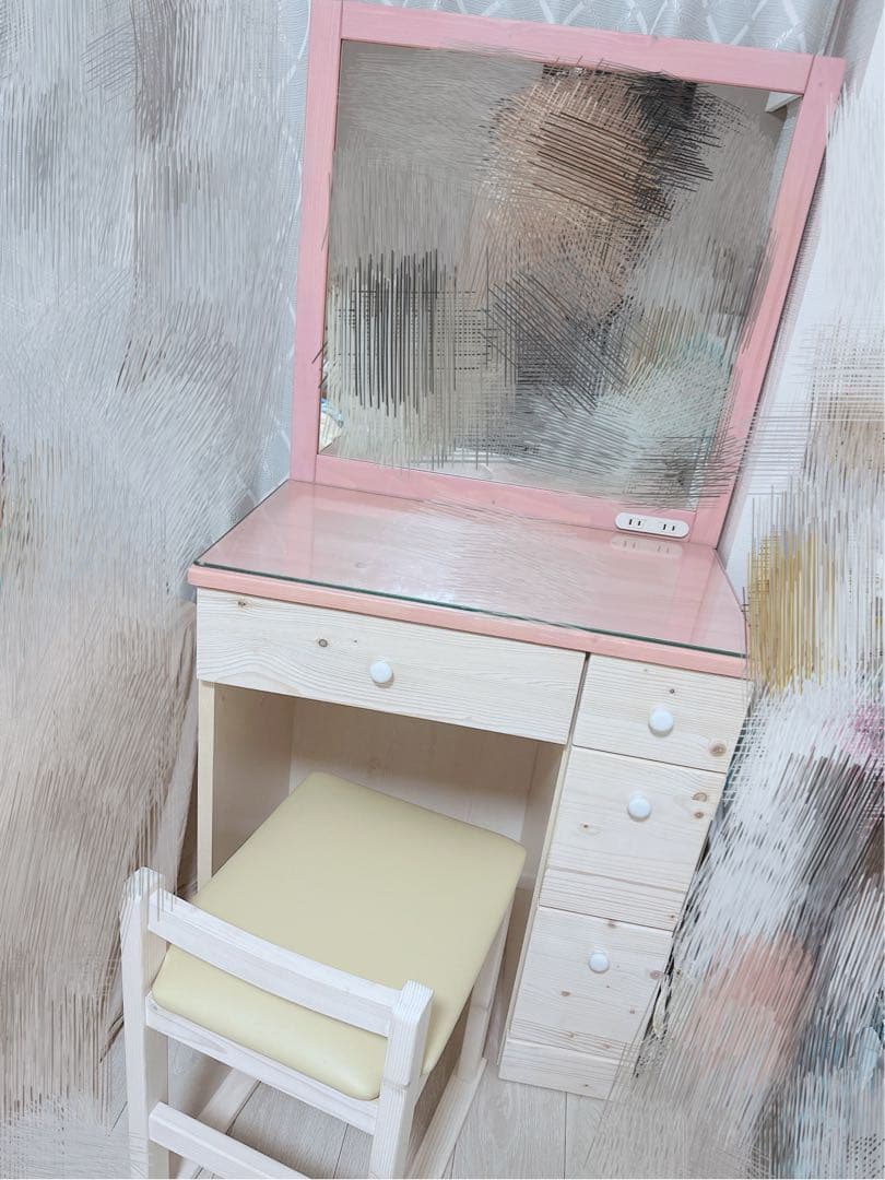 【美品】一面鏡ドレッサー(匿名配送・送料込み) ※机のみ