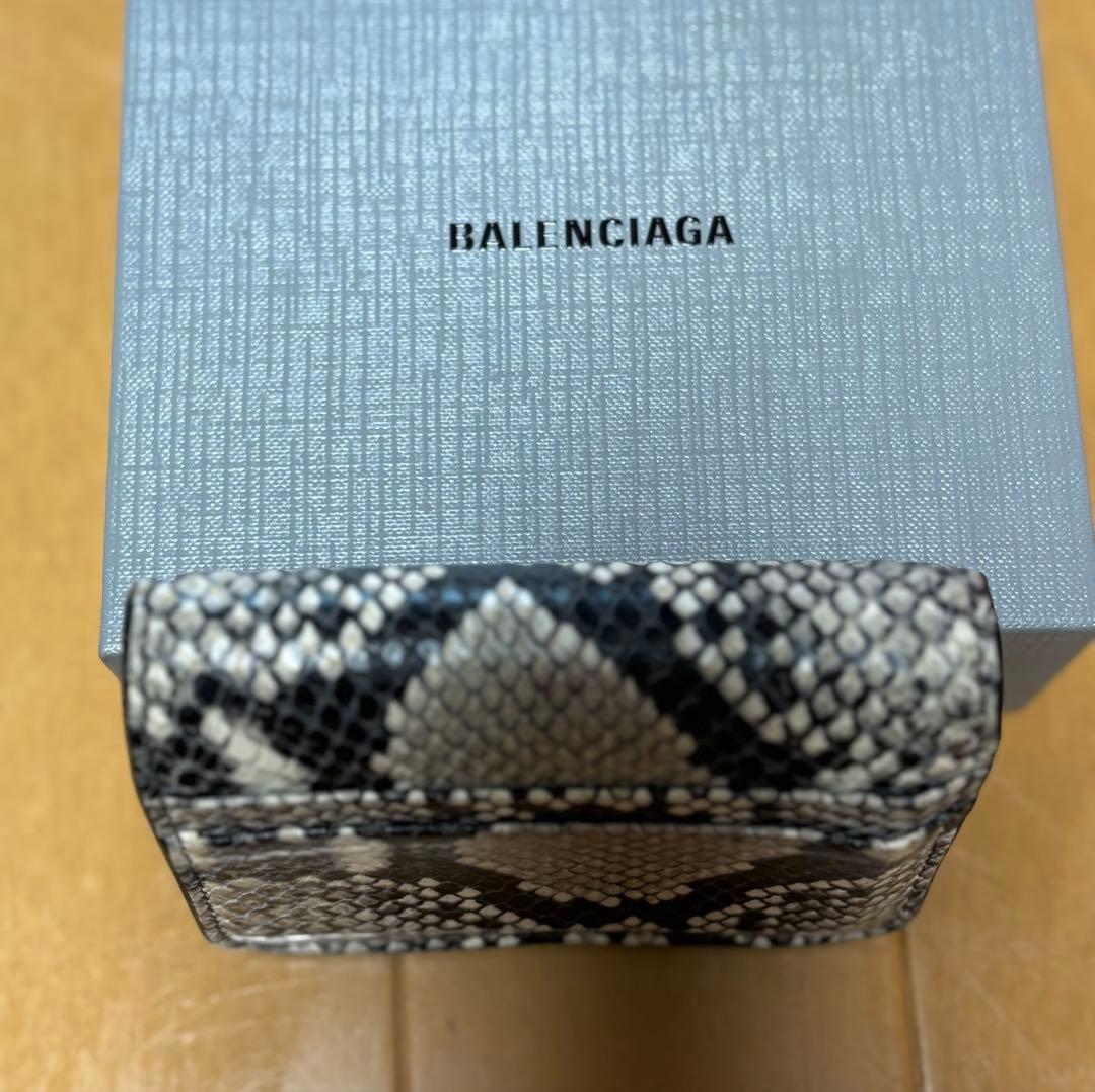 BALENCIAGA パイソン柄ミニ財布