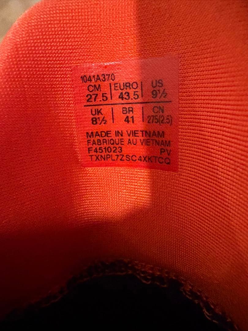 asics Court FF テニスシューズ ネイビー/オレンジ