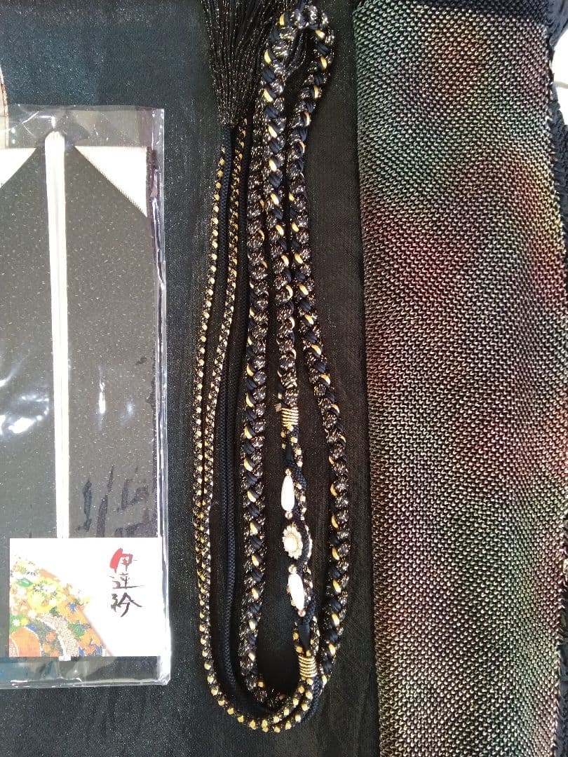 【専用です】正絹振袖成人式、重ね衿、帯揚げ帯締め、西陣袋帯、襦袢、ファー付き