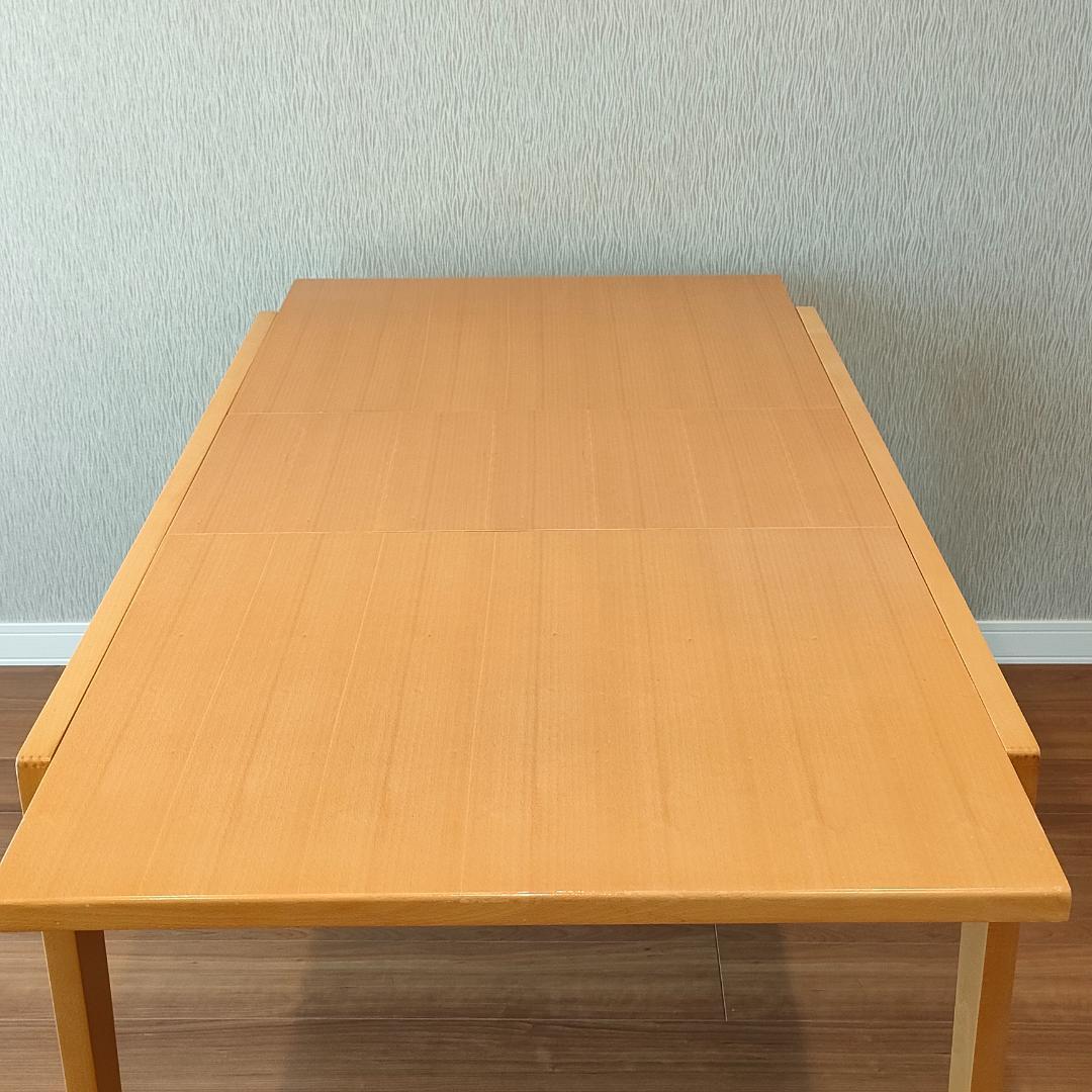 希少　天板回転式　ダイニングテーブル　エクステンションテーブル　ナチュラル