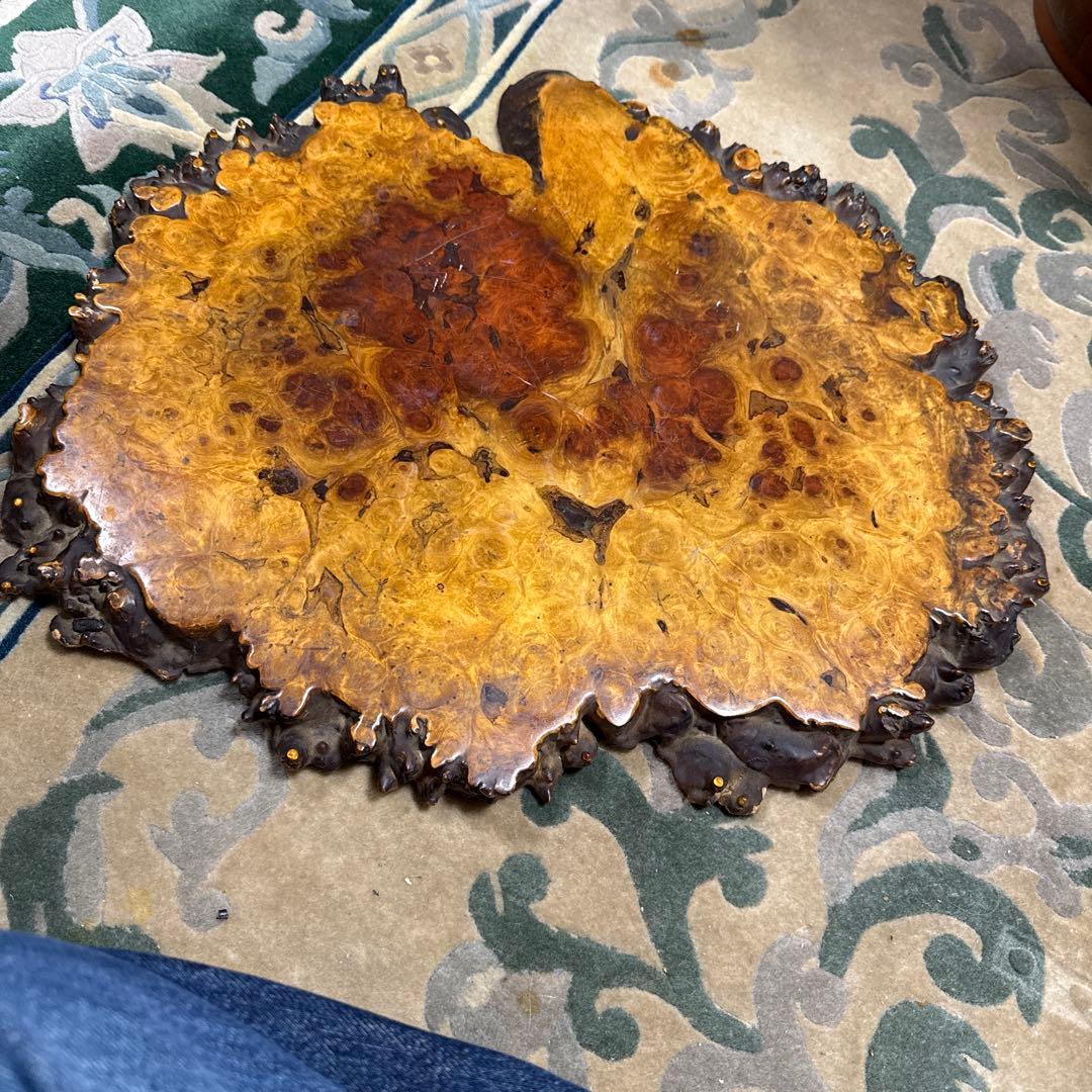 高級 天然木 一枚板 花瓶台　盆栽台 花台 工芸品 飾り台 置物台　花梨