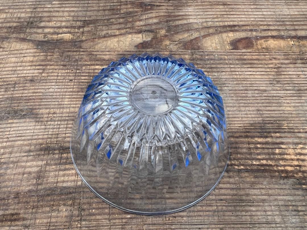 【O-1114】ガラス食器 プレスガラス 昭和レトロ 大正