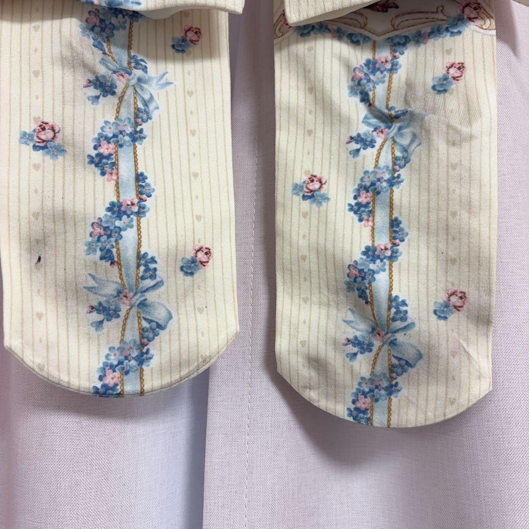 Innocent World 白と茶のうさぎのジャンスカ＆オーバーニーセット