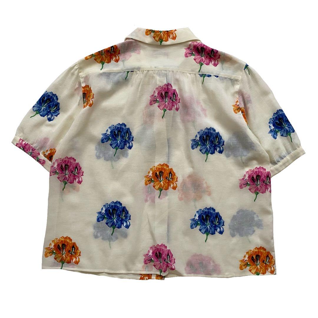 未使用品 KENZO 花柄 フランス製 シャツ ブラウス エルカ OLD