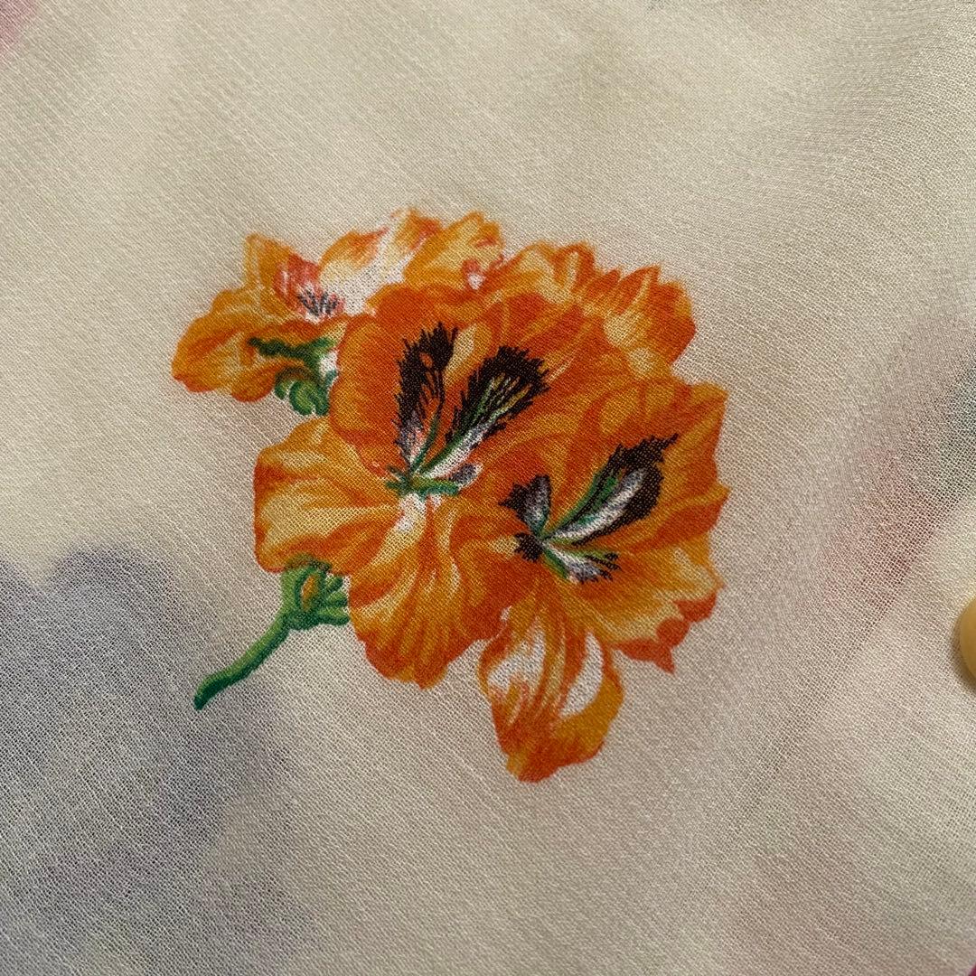 未使用品 KENZO 花柄 フランス製 シャツ ブラウス エルカ OLD