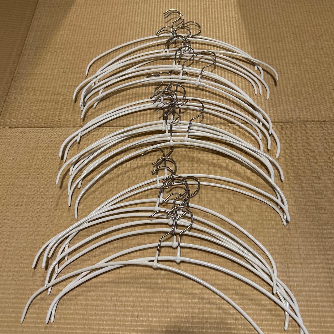 MAWAハンガー/エコノミックライト40 ホワイト　30本セット