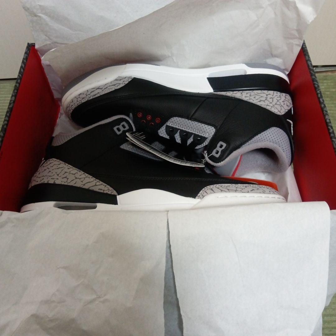 靴 Nike Air Jordan 3 Retro \"Black Cement\"