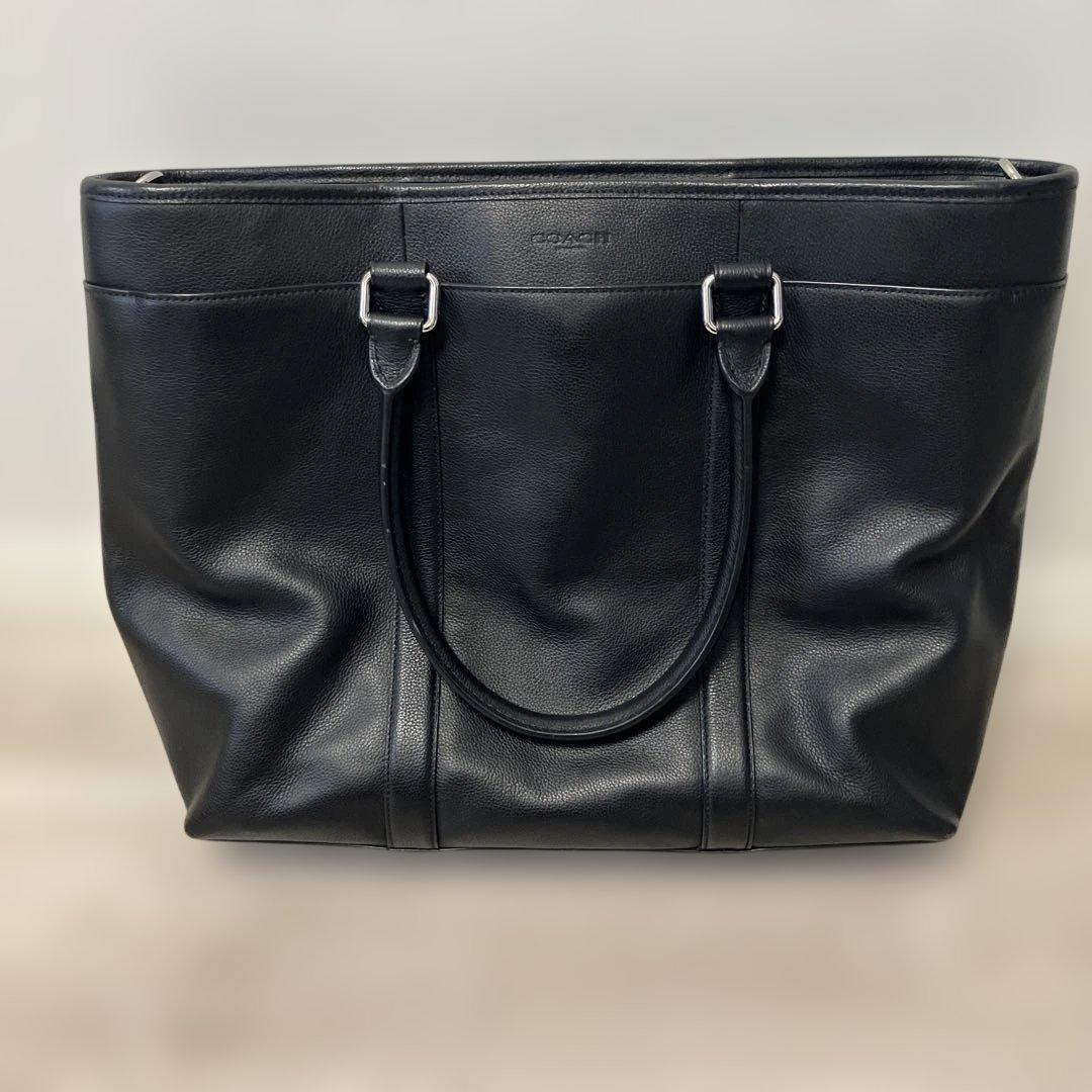 美品 COACH ブラック トートバッグ