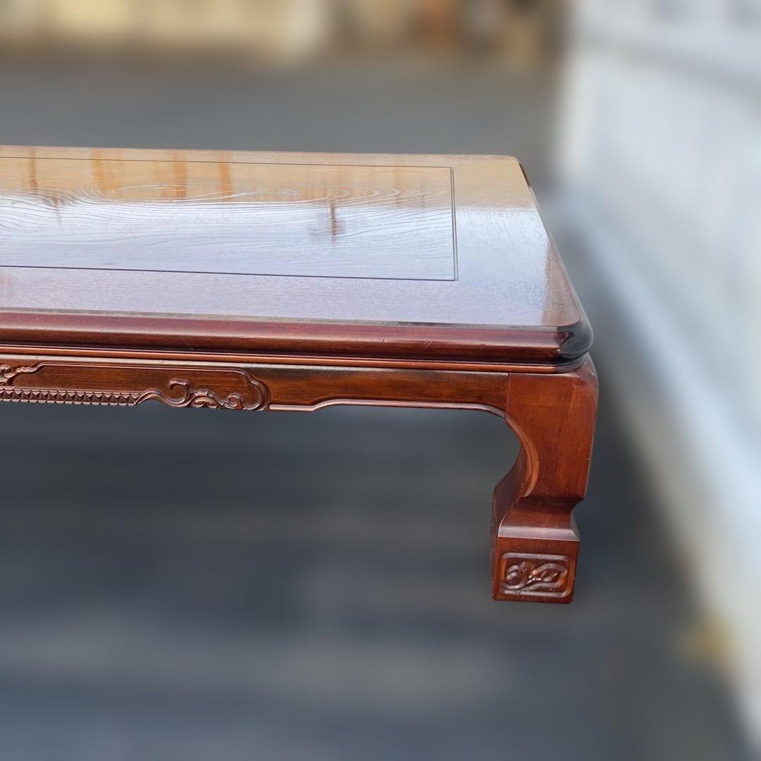 引き取りも歓迎家具調こたつ　長方形　木製こたつテーブル ダークブラウン座卓家具調