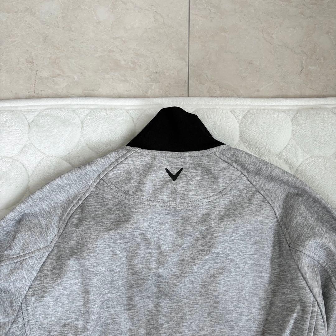 キャロウェイ メンズ ゴルフウェア ラミネート スウエットフルジップブルゾン M