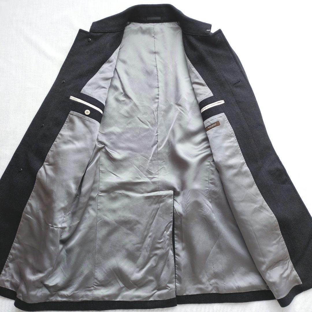 Mitsumine　カシミヤ100%　ステンカラーコート　ヘリンボーン　Mサイズ