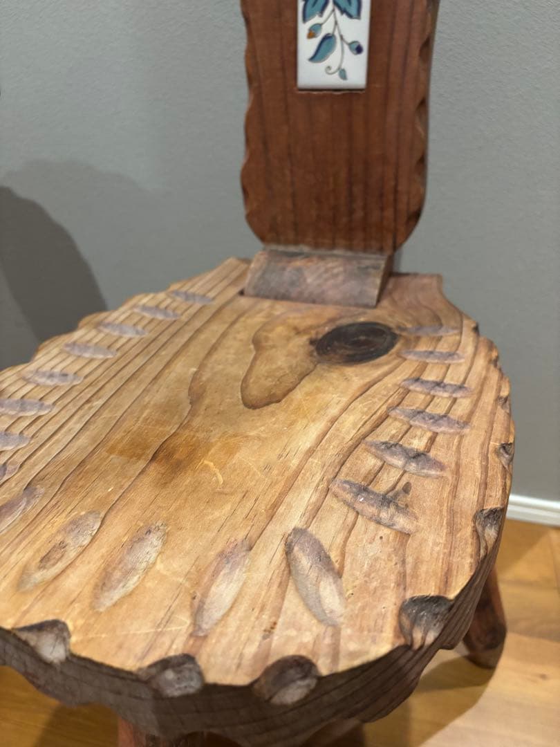 スペイン製 テーブル チェア セット タイル 猫