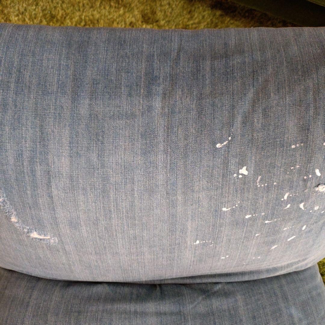 ロデチェア　ダメージデニムカバー １人掛けチェア　リクライニング